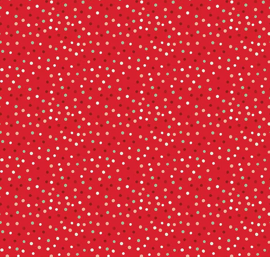 Glisten Dots Red Fabric