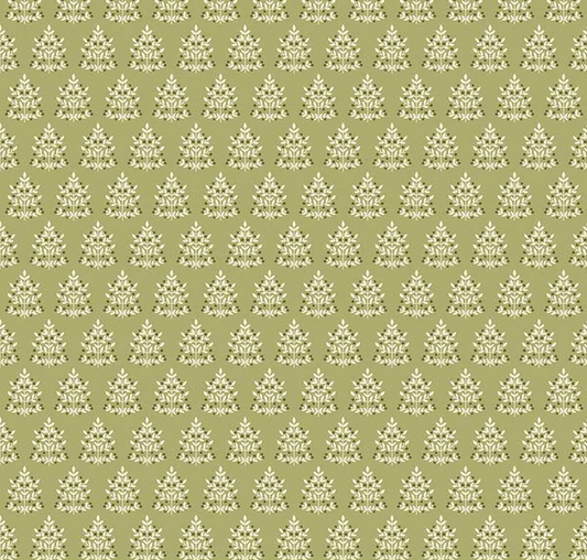 Glisten Trees Olive Fabric