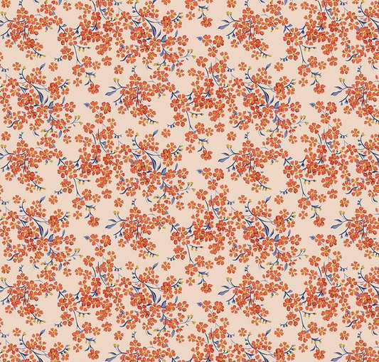 Floral Nostalgia Forget-Me-Not Trail A Fabric