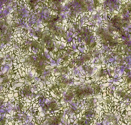 Batiks Hand Dyes Plant-Based Artichoke Fabric