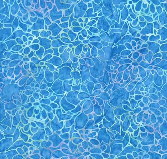 Batiks Hand Dyes Plant-Based Denim Bijou Fabric