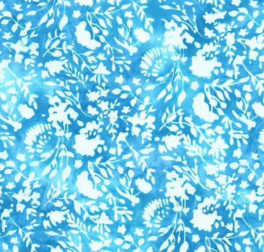 Batiks Hand Dyes Plant-Based Ocean Blue Fabric