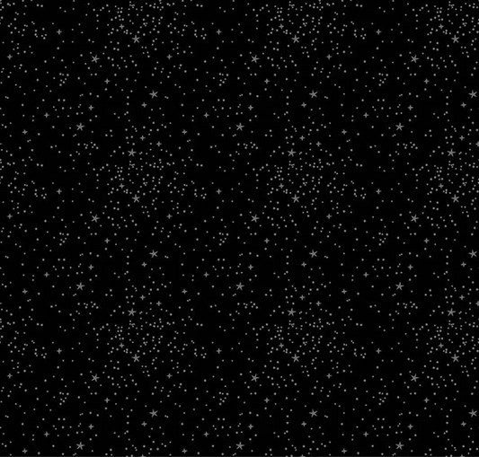 Blackout Stars Black Fabric