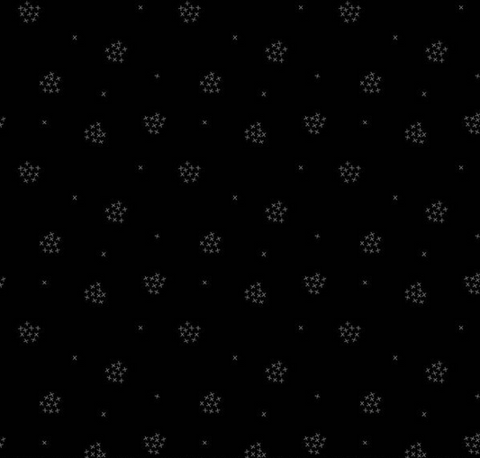 Blackout X's Black Fabric