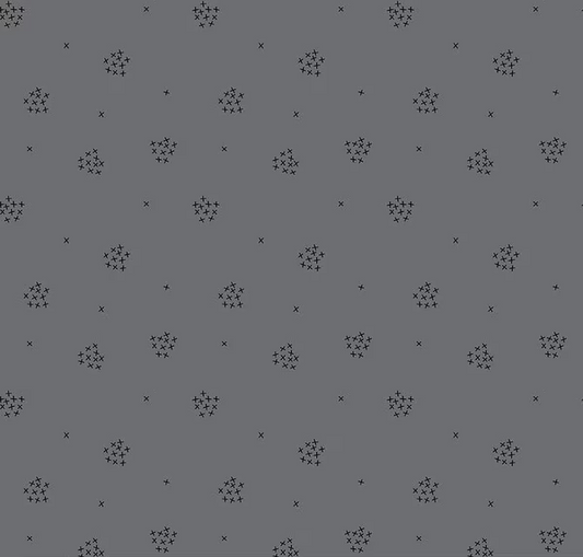 Blackout X's Gray Fabric