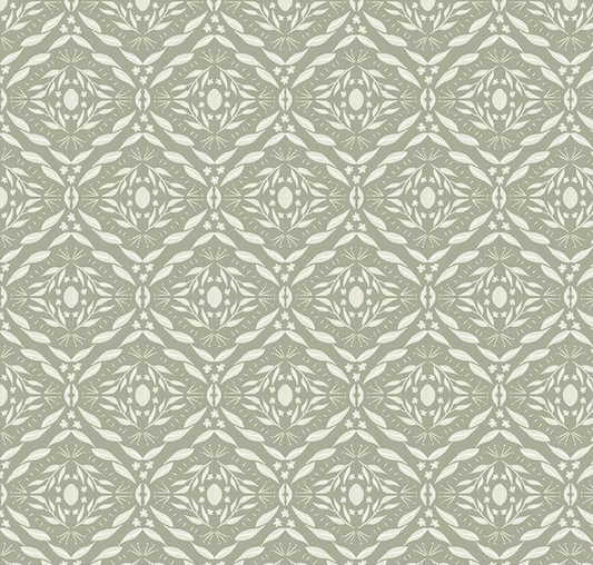 Olive Grove Damask Sage Fabric