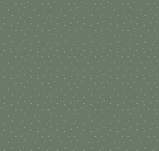 Olive Grove Dots Green Fabric