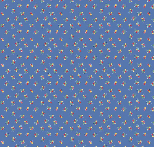 Simple Pleasures Kitchen Flowers Blue Fabric