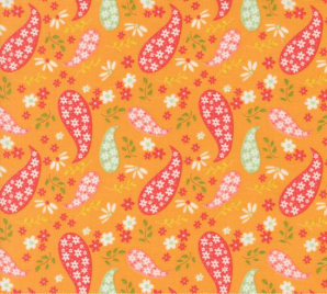 Raspberry Summer Apricot 37691 14 Fabric
