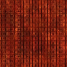 Falling Leaves Stripe Rust Fabric