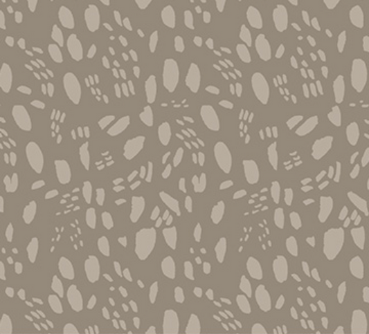 Cozy Cubs SNOW TRACKS BROWN Fabric