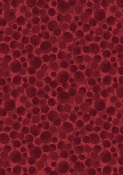 Bumbleberries Blender Dark Red Fabric