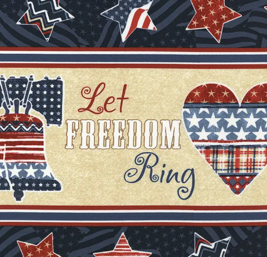 Stars of Valor Repeating Stripe Multi Fabric