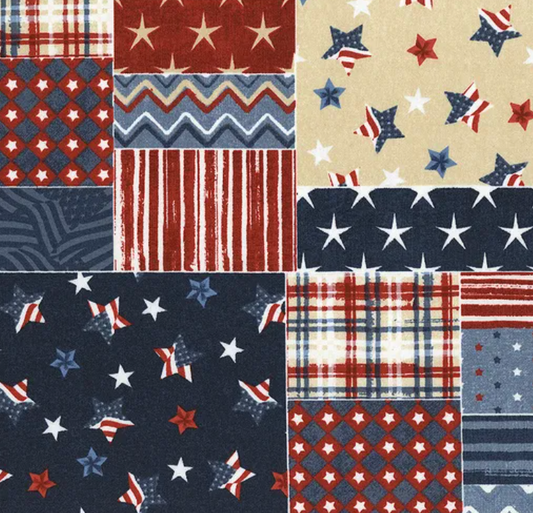 Stars of Valor Patchwork Multi Fabric