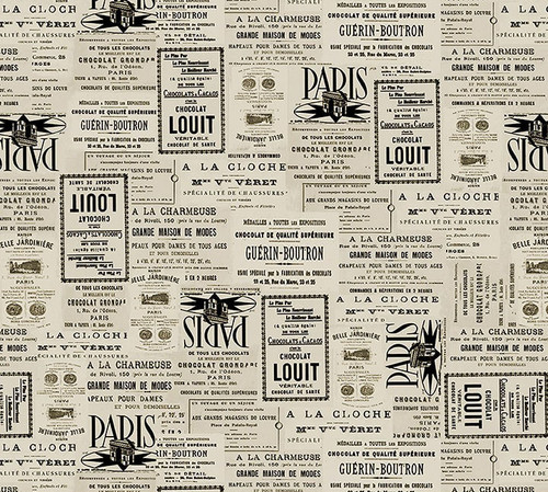 Paris Nights 4114-30 Parchment Fabric