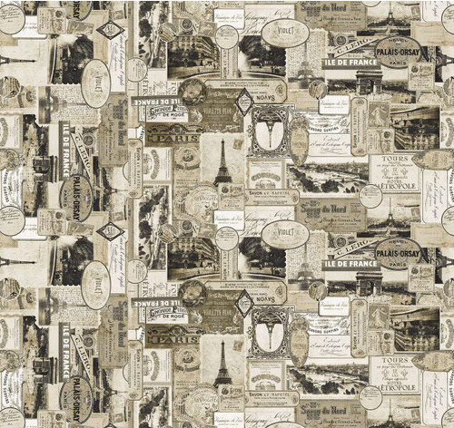 Paris Nights 4110-30 Parchment Fabric