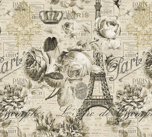 Paris Nights 4106-30 Parchment Fabric