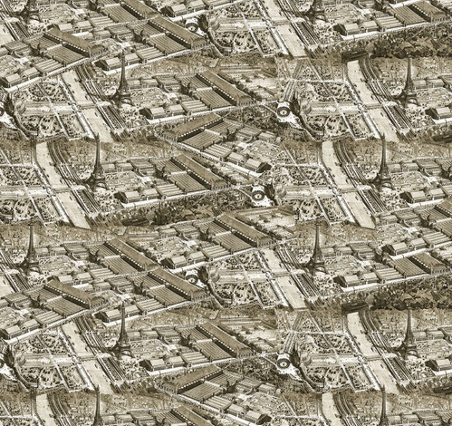 Paris Nights 4107-38 Sepia Fabric