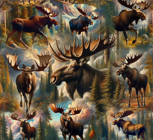 Wilderness Song 4177-39 Brown Fabric