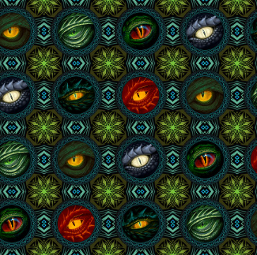 Dragons - Emerald Reign 24DRG-1 Multi Fabric