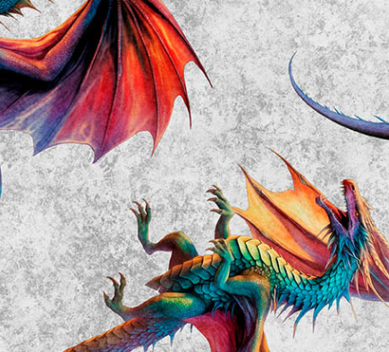 DRAGON'S SONG 2600 31151 K 15O GRAY Fabric