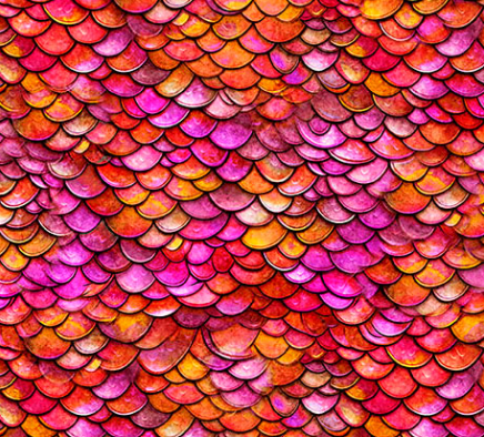 DRAGON'S SONG 2600 31156 RO 15O RED/ORANGE Fabric