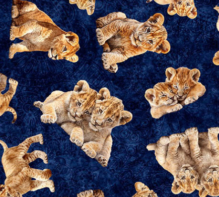 ROAR OF THE PRIDE 2600 31216 N 15O NAVY Fabric