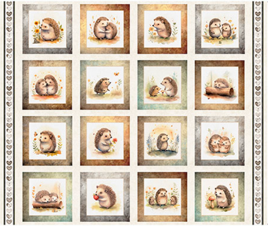 HEDGEHUGS 2600 31412 E 15O CREAM Fabric