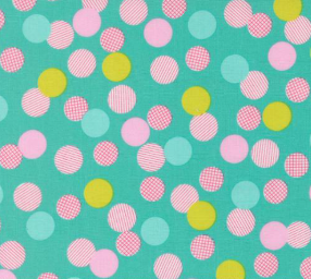 Pick Me Playful Dot Aqua Fabric