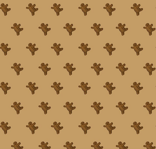 Gingerbread Gingerbread Toss Gingersnap Fabric