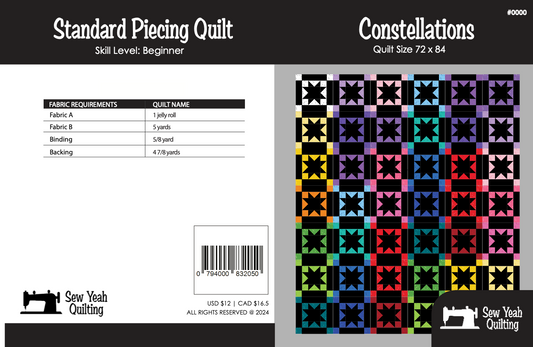 Constellations Quilt 72" x 84"