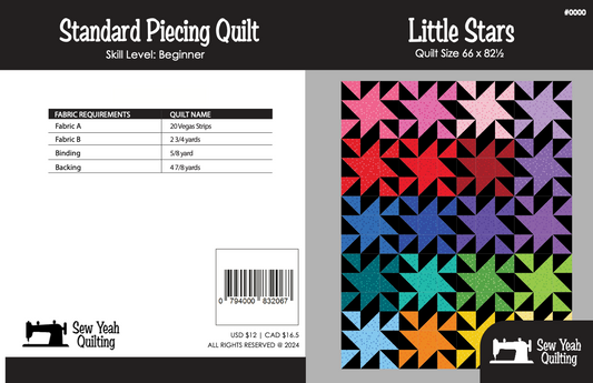 Little Stars Quilt 66" x 82.5"