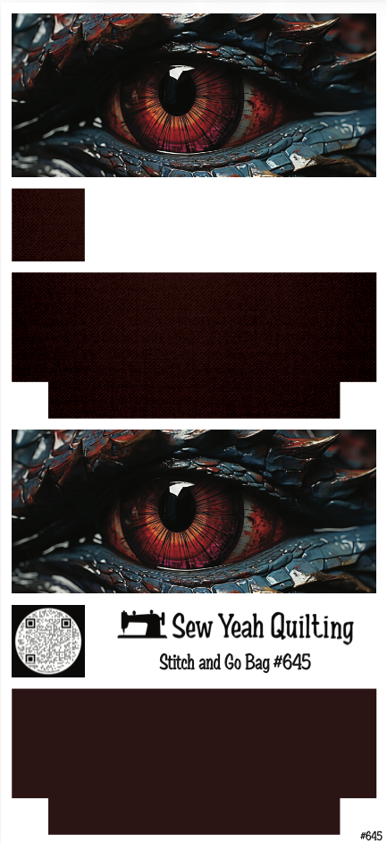 Stitch & Go Bag #645 - Dragon Eye