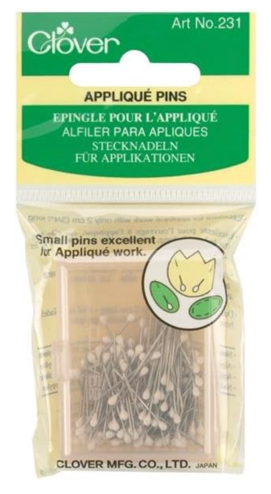 Clover Applique Pins-Size 12 150/Pkg