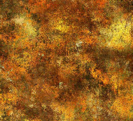 Spirit of Ireland Distressed Metal Texture Rust Fabric