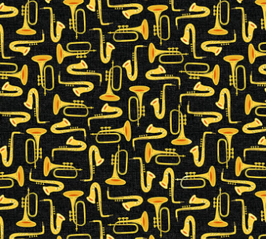 Feeling Jazzy Duet Black/Multi Fabric