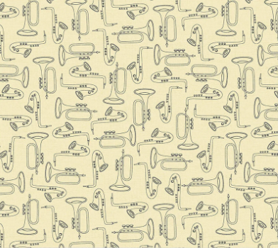 Feeling Jazzy Duet Ivory/Black Fabric