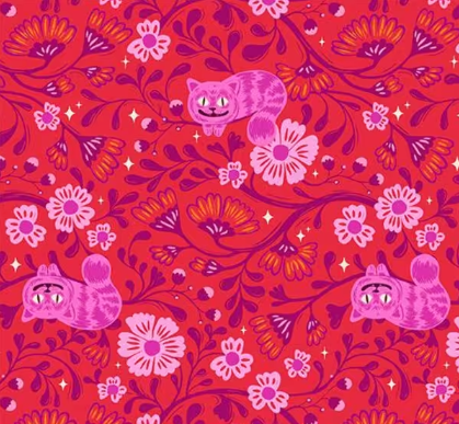 Hello Alice Cheshire Ruby Fabric