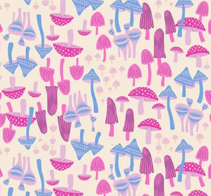 Hello Alice Mushroom Land Shell Fabric