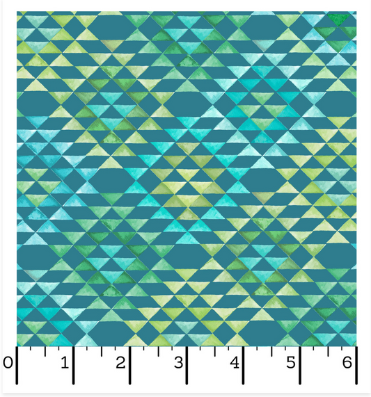 Desert Dreams - Geometric - Blue/Multi - Yardage