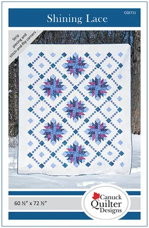 Shining Lace Quilt Pattern 60.5" x 72.5"
