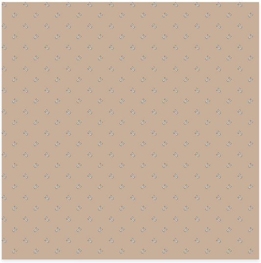 Terrace Blooms - Dot Bud - Brown - Yardage