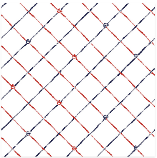 Regatta Days - Ropes - White/Multi - Yardage