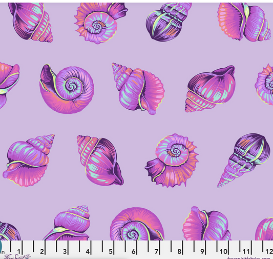 Floral Reef - Lil Shelly - Ultraviolet - Yardage