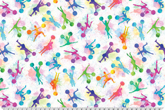 Digital Cuddle - Pom Pom Squad - Multi - Yardage