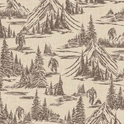 Trailhead Adventure Bigfoot Toile DCX12387-TANX-D Fabric