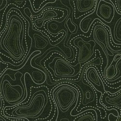 Trailhead Adventure Topography Map DCX12388-FORE-D Fabric