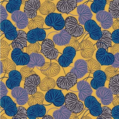 Kamakura Sisters Sacred Leaf Strand Fabric