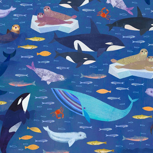 Alaska: The Last Frontier Gulf of Alaska Navy Fabric
