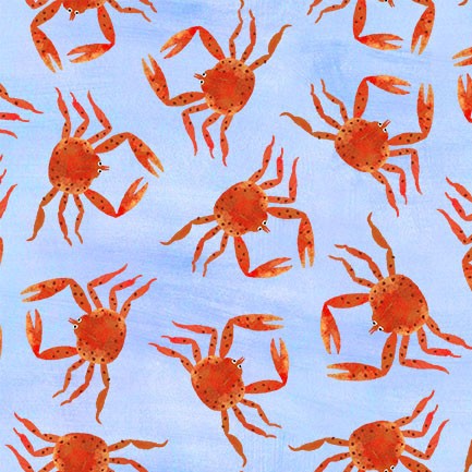 Alaska: The Last Frontier Alaska King Crab Breeze Fabric